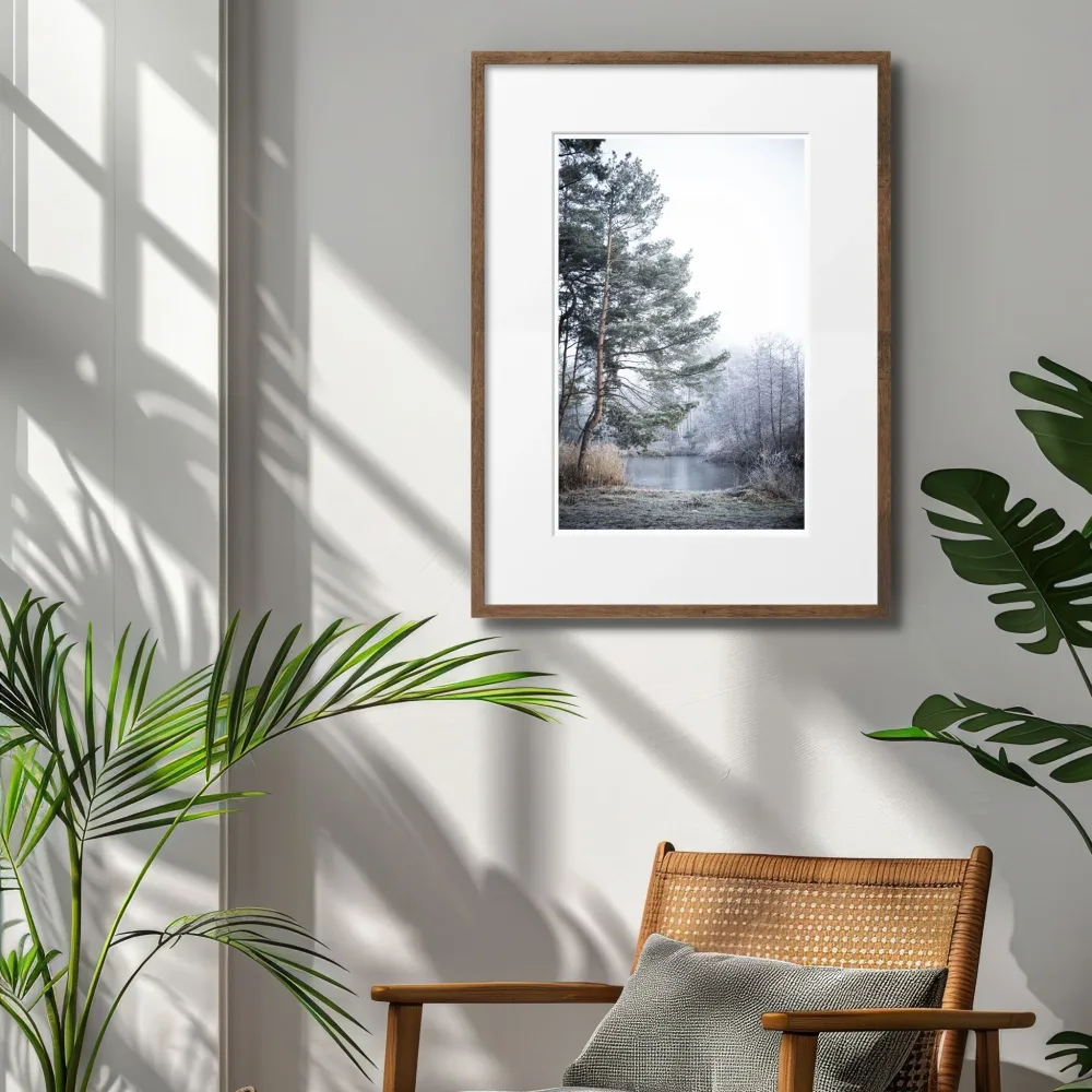 NORDISK VINTERLANDSKAP - PLAKAT OG LERRET - Bilde 2