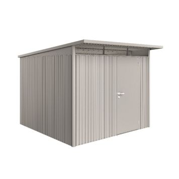 REDSKAPSBOD BIOHORT AVANTGARDE A7 STANDARDDØR 6,35 M² METALLIC SØLV
