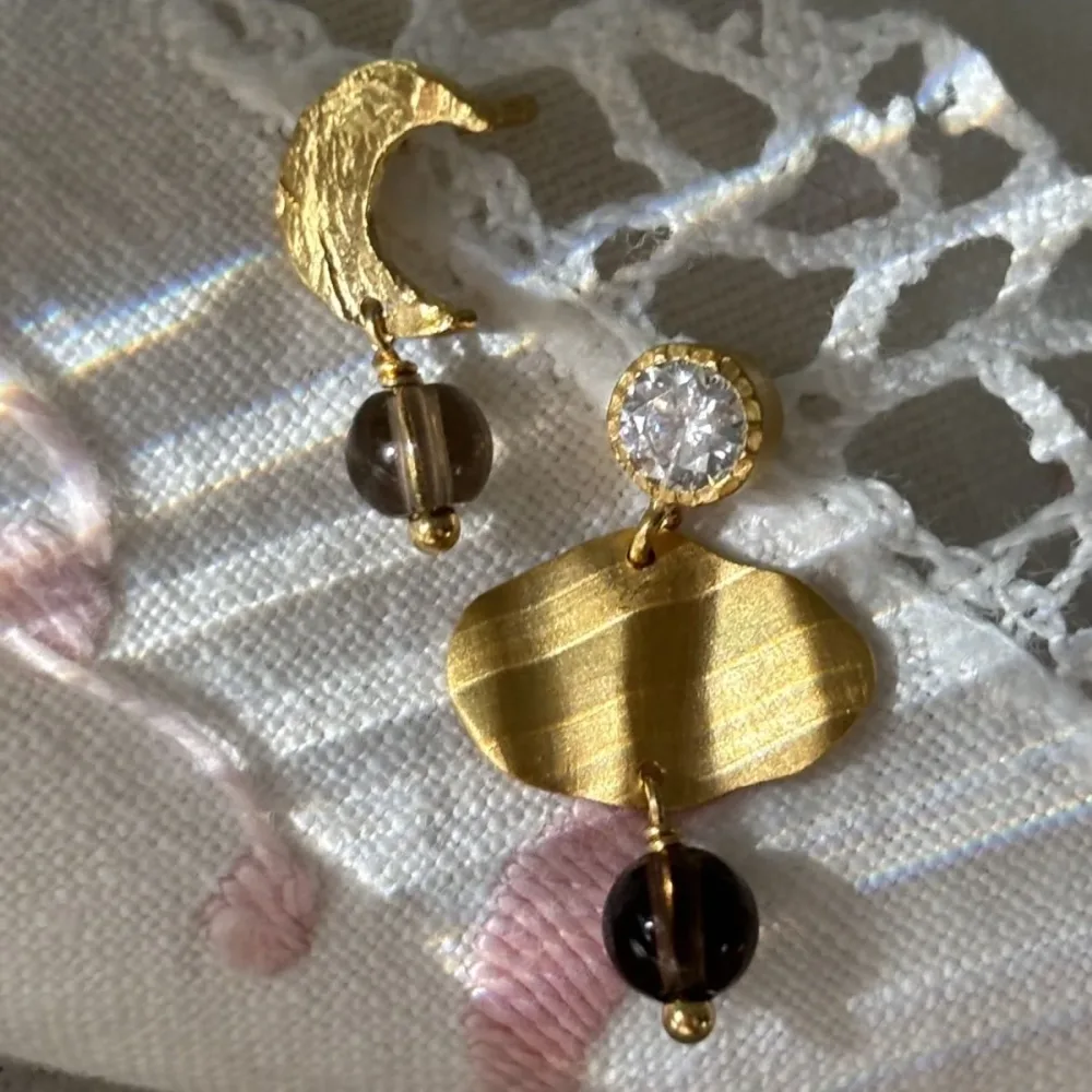 STINE A - Petit Claire de Lune Earring Mocha Single - Bilde 3