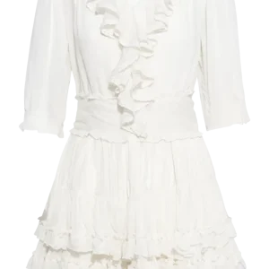 Love Frill Dress – White