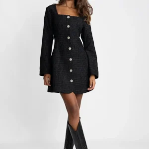 Botilde Boucle Dress – Black