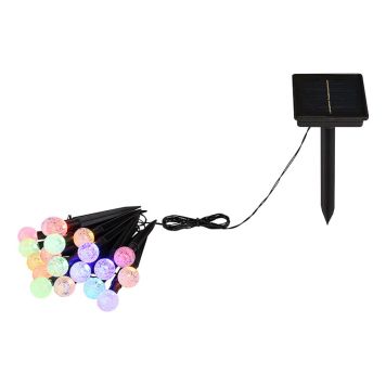 SOLCELLELAMPE GLOBO LYSSLYNGE FLERFARGET 20 LAMPER SOLCELLELAMPE GLOBO LYSSLYNGE FLERFARGET 20 LAMPER