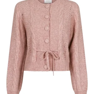 Molina Heavy Knit Cardigan – Rose Melange