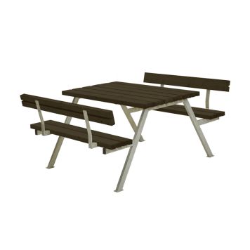 BENKESETT PLUS ALPHA MED 2 RYGGSTØTTER SVART 118X185X73 BENKESETT PLUS ALPHA MED 2 RYGGSTØTTER SVART 118X185X73