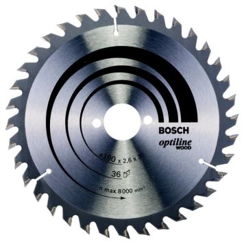 SIRKELSAGBLAD BOSCH 190X30MM T36 BOSCH WOOD