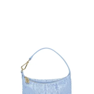 Butterfly Small Pouch Satin – Baby Blue