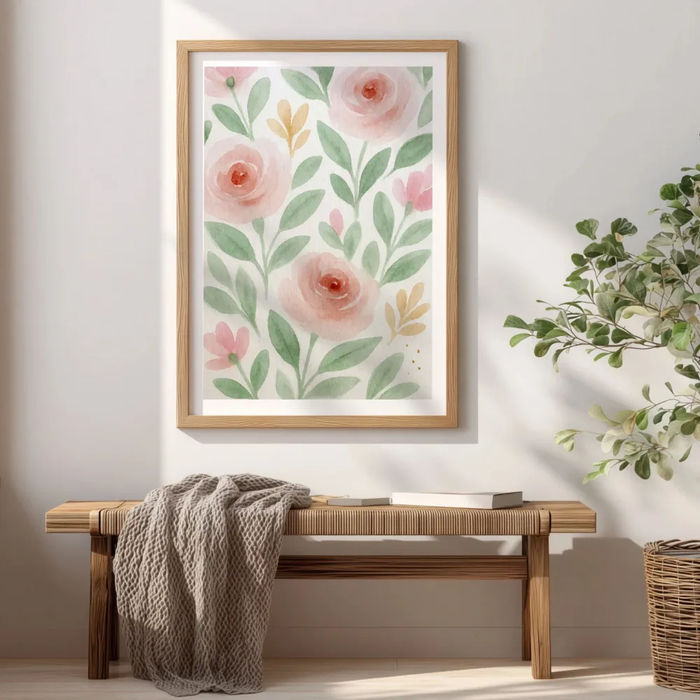 Spring Bloom – Blush Garden plakat - Bilde 2