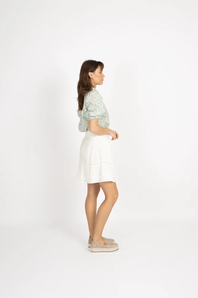 Tiffany Short Sleeve Shirt - Blue/Green - Bilde 3