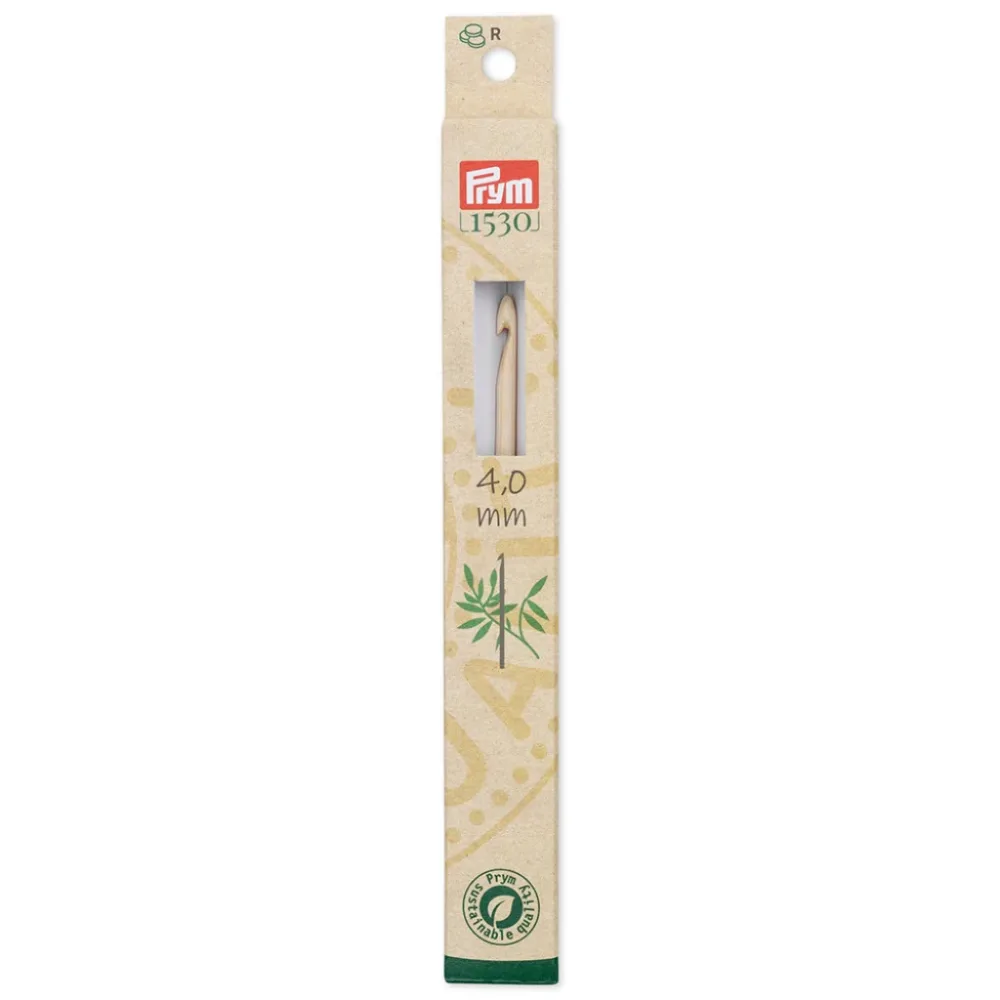 Prym 1530 Heklenål Bambus for ull – 4,0 – 15cm