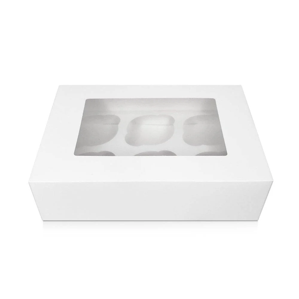 Cupcake eske 6 -Hvit- pk/25
