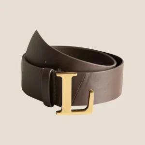 L-Belt – Brown W/Gold
