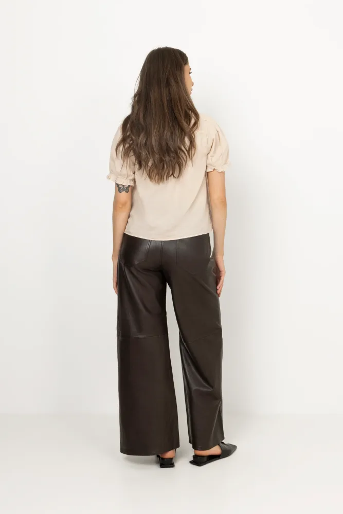 Odesa Linen Blouse - Sand - Bilde 3