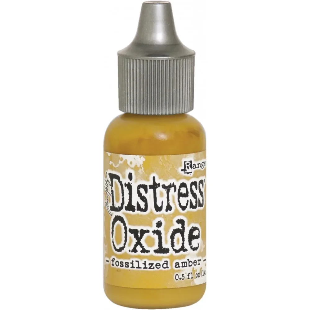 Stempelblekk Tim Holtz Distress Oxides Reinker – Fossilized Amber Stempelblekk Tim Holtz Distress Oxides Reinker – Fossilized Amber