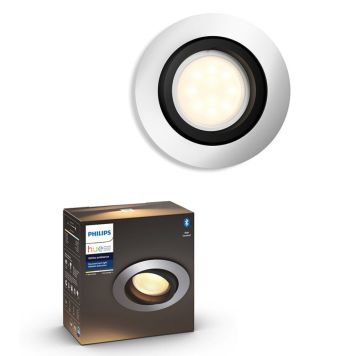DOWNLIGHT PHILIPS HUE MILLISKIN RUND RECESSED ALUMINIUM DOWNLIGHT PHILIPS HUE MILLISKIN RUND RECESSED ALUMINIUM
