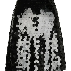 Miva Big Sequins Skirt – Black
