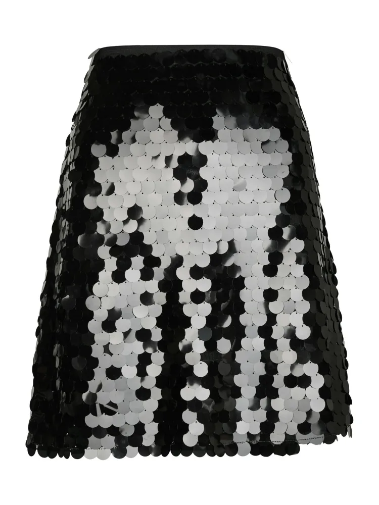 Miva Big Sequins Skirt - Black
