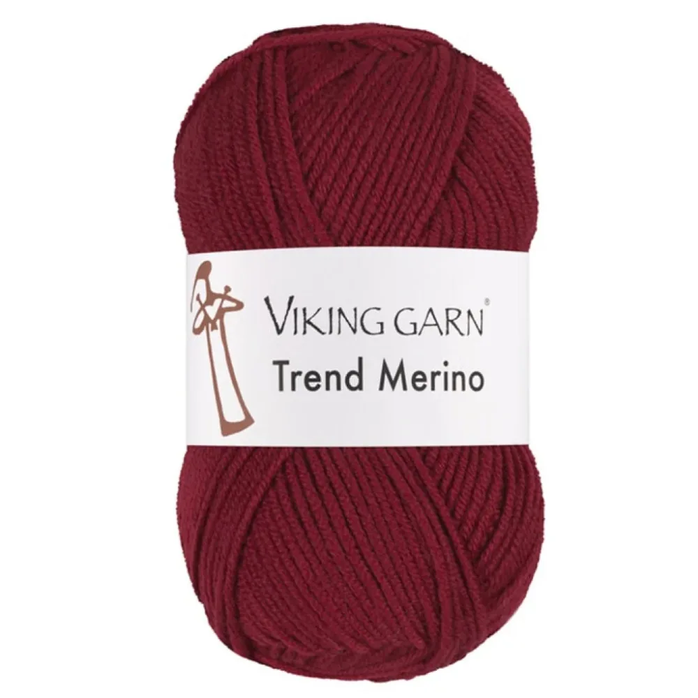 Trend Merino – 455 Mørk rød