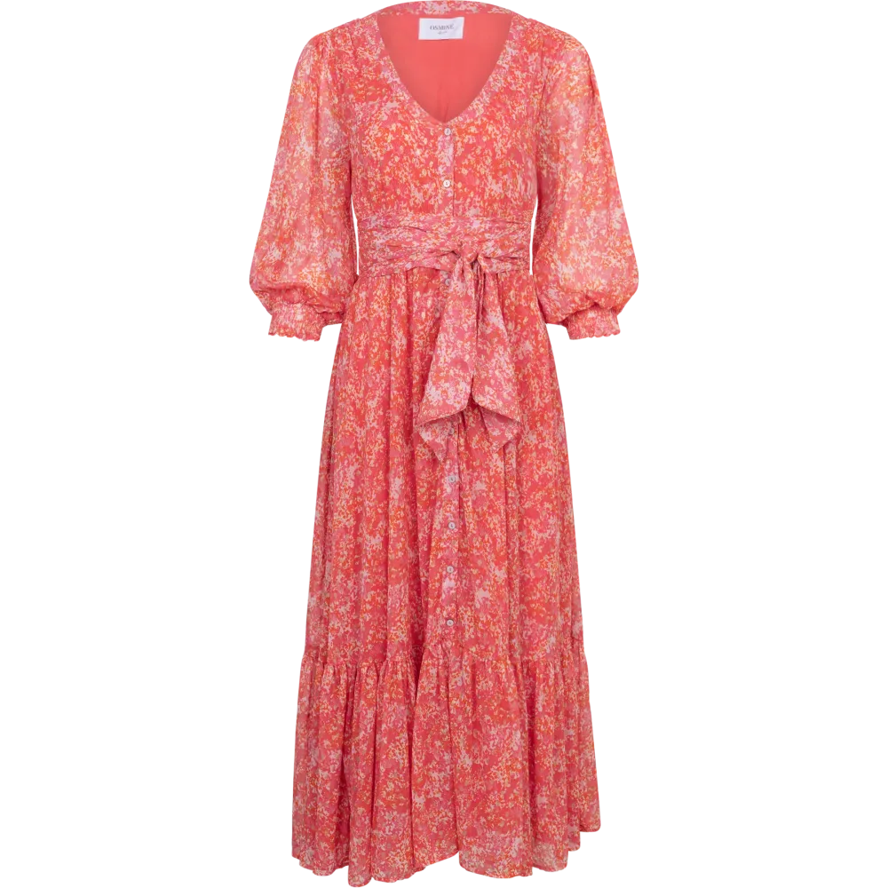 Gyri Golden Dress - Coral - Bilde 3