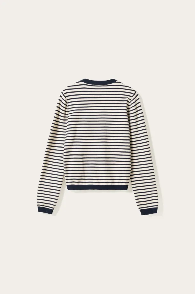 N-Marg Knit Cardigan - Dannia Blue Stripe - Bilde 2