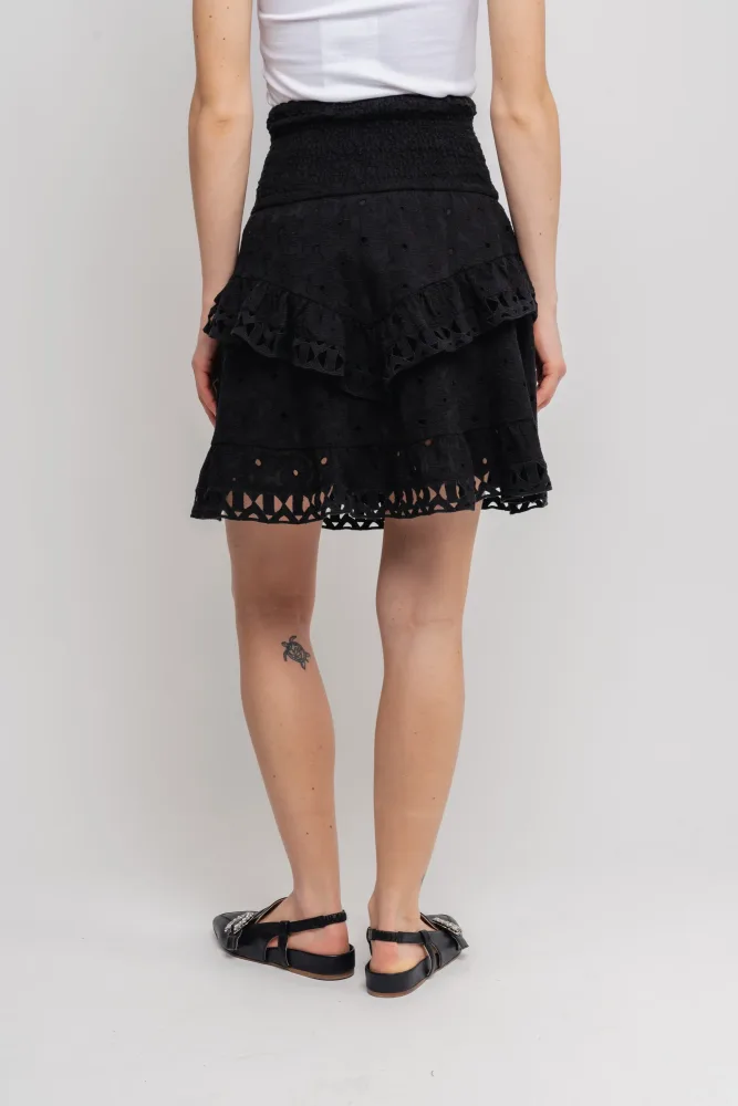Yasginnie Hw Skirt S. - Black - Bilde 3