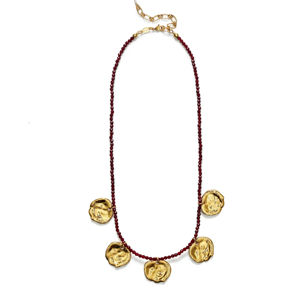 Dream Catcher Necklace - Deep Burgundy - Bilde 3