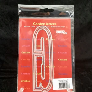 Crealies cardzz bokstav die: G h.13cm 3stk dies  i pk