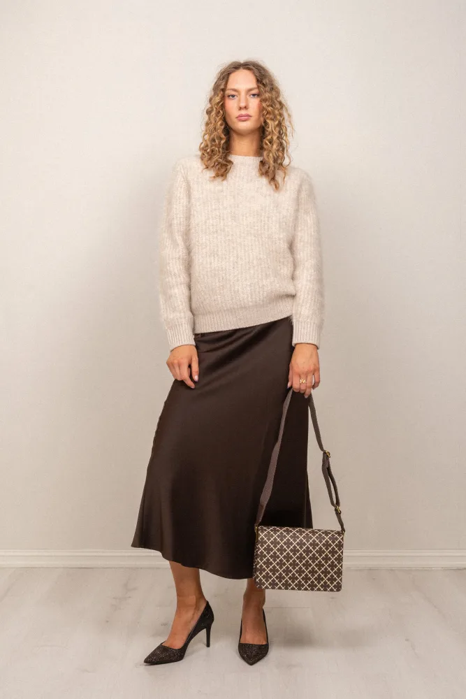 Gisla Hairy Knit - Nature - Bilde 2