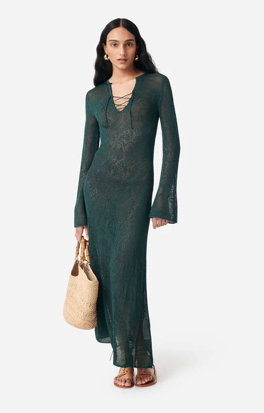 VANESSA BRUNO - Ezilda Dress - Vert Bouteille