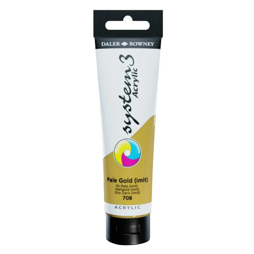 Daler Rowney - System3 150ml - 708 Pale Gold Hue