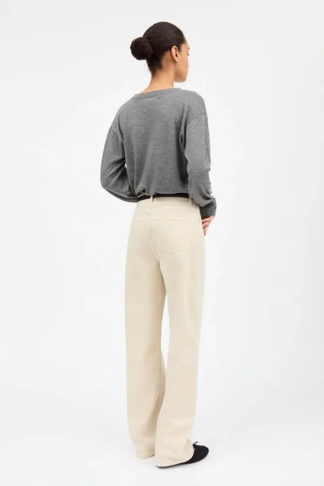 SKALL - Maddy Straight Jeans - Beige - Bilde 3