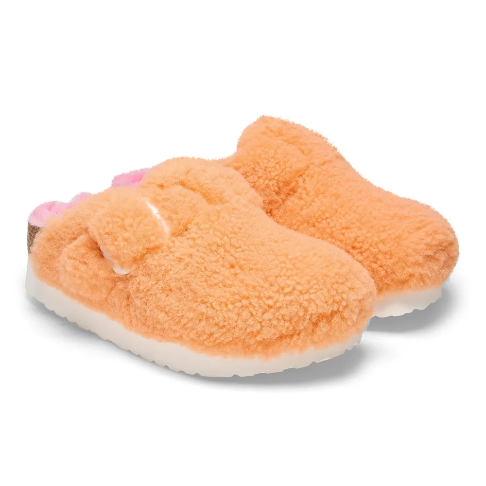 Boston Big Buckle Platform Fur Narrow - Papaya/Candy Pink - Bilde 2