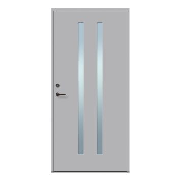 YTTERDØR SOLID ELEMENTS FUNKIS 10X21 VENSTRE M4 LYSEGRÅ
