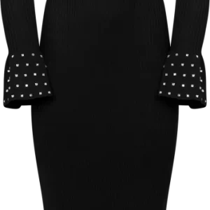 Lissa Knit Dress – Black
