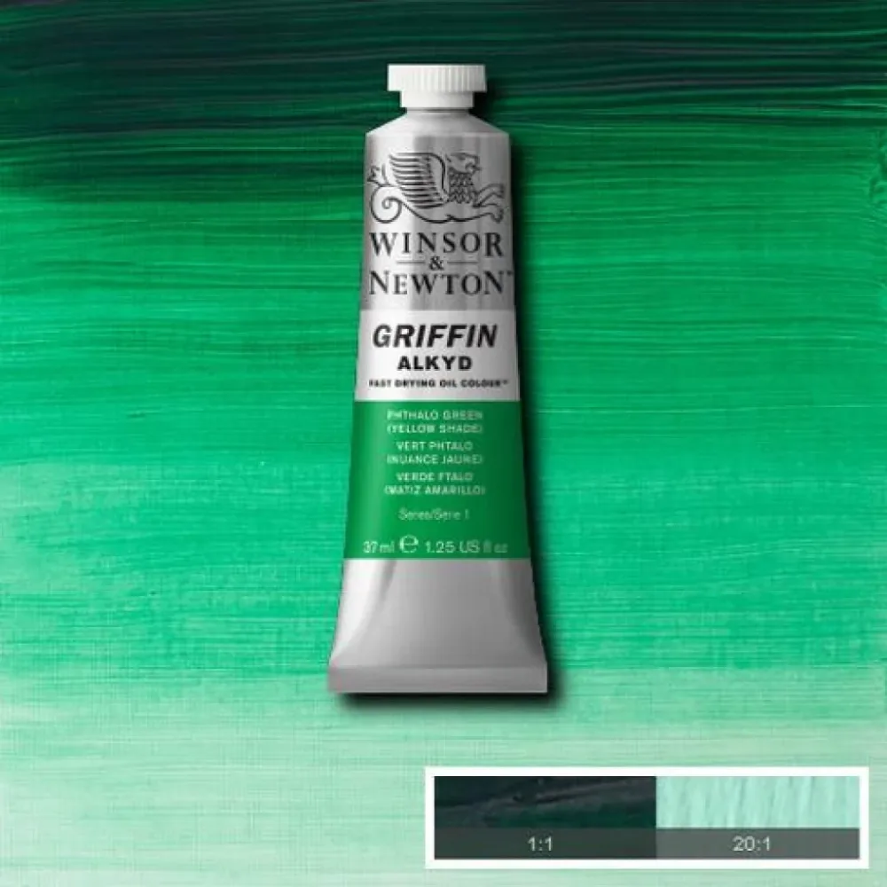 W&N – Griffin Alkyd 37ml – 521 Phthalo Green (Yellow Shade)