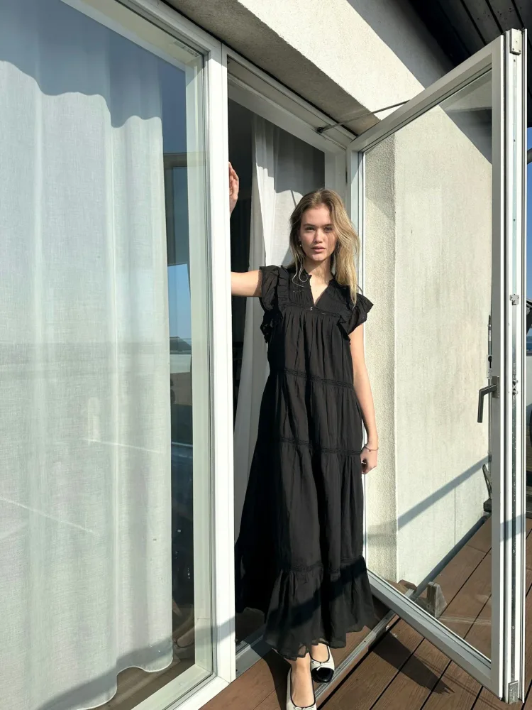 Ankita S Voile Dress - Black - Bilde 2