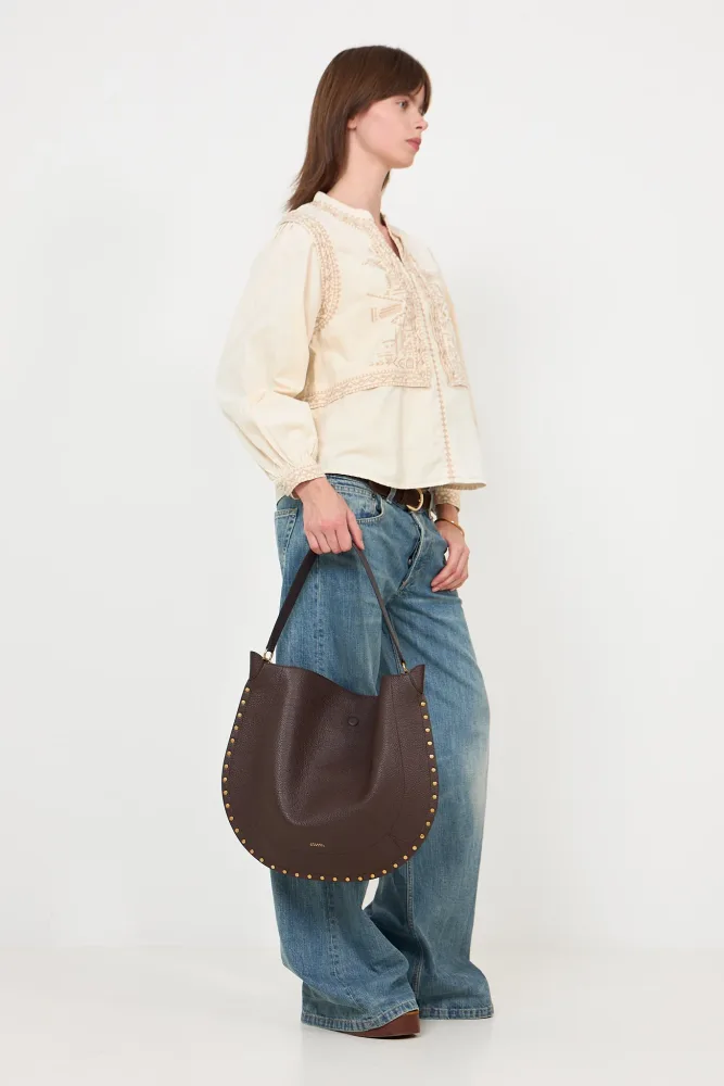 Oskan Hobo Soft Grainy Leather - Coffee - Bilde 3