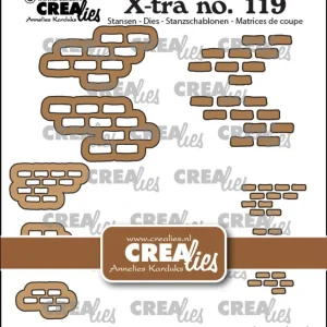 Crealies – murstein og bakgrunn dies – CLXtra119 Crealies – murstein og bakgrunn dies – CLXtra119