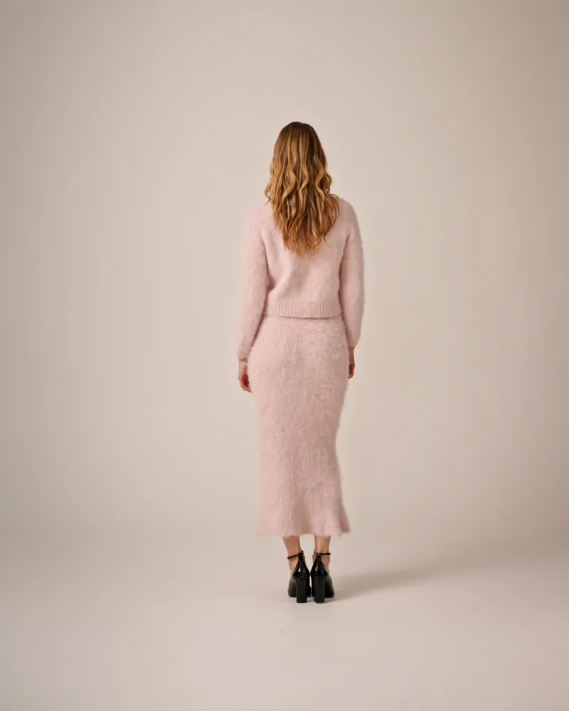 Knit Jacket - Dusty Pink - Bilde 3