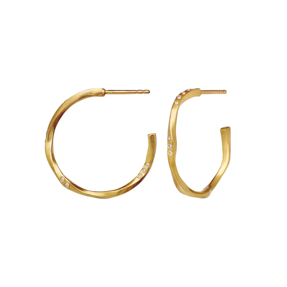 Echo Medium Earring - Gold - Bilde 2