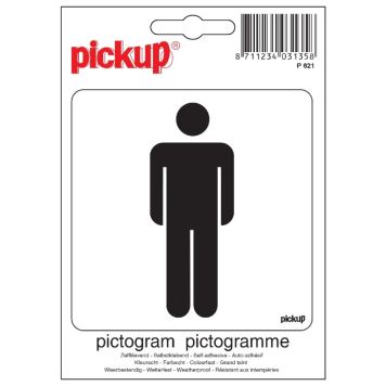 SKILT PICKUP HERRE 10X10CM SKILT PICKUP HERRE 10X10CM