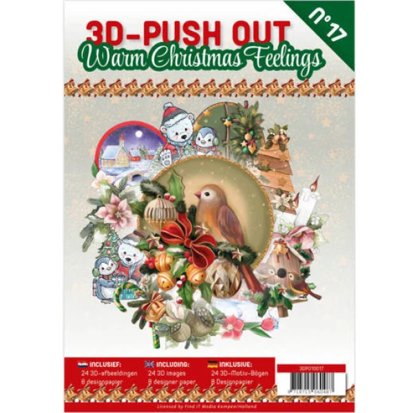 3D- Bok med 24 3D motiver- Warm christmas feelings – no17