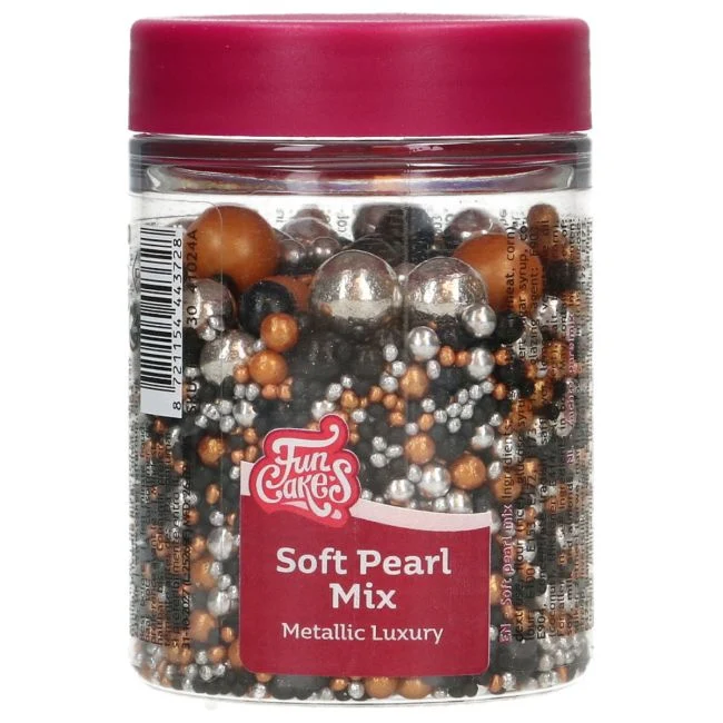 FunCakes Kakestrø, Mykt perlestrøssel - Metallic luxury mix, 80g - Bilde 3