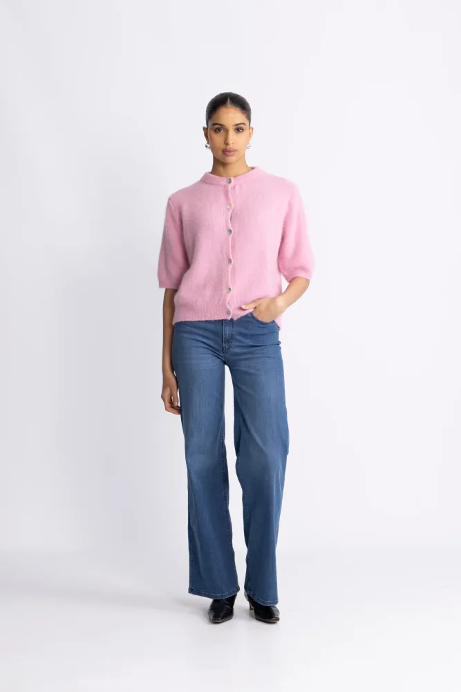 Kae Ss Knit Cardigan - Blush - Bilde 2