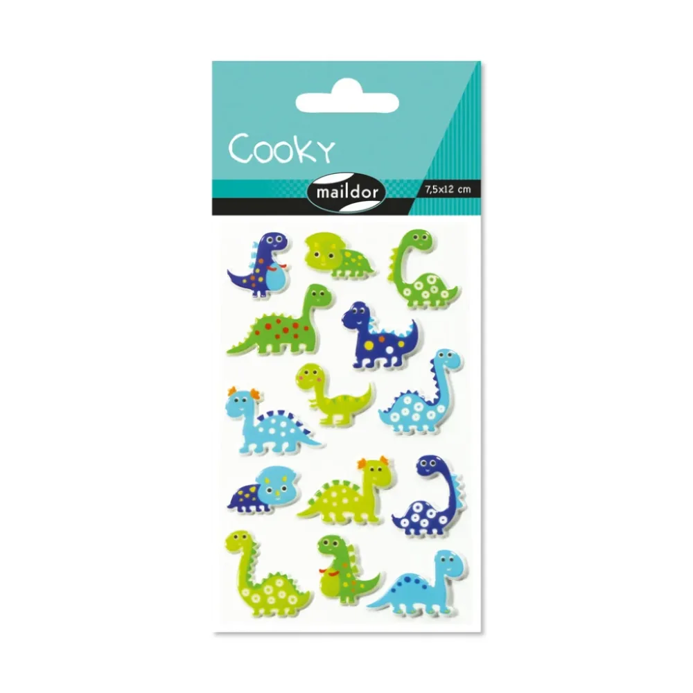 Cooky klistremerker – Dinosaurer Cooky klistremerker – Dinosaurer