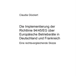 Die Implementierung Der Richtlinie 94/45/Eg Ueber Europaeische Betriebsraete in Deutschland Und Frankreich