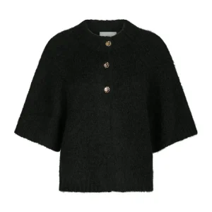 Benuta Fluffy Knit Cardigan – Black