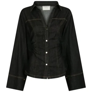 Rabia Denim Shirt – Black