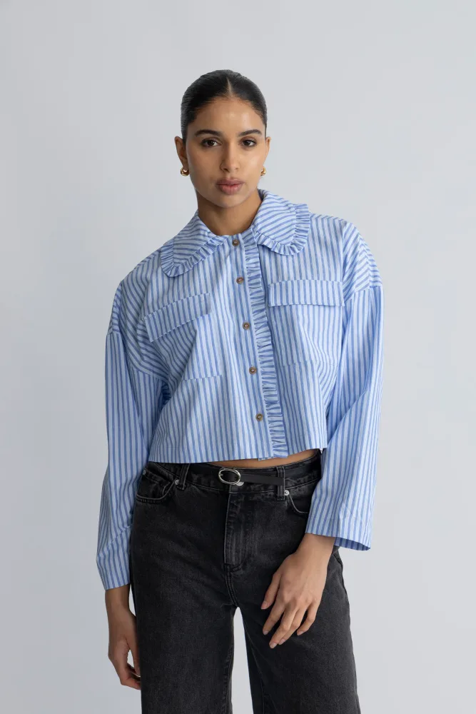 Kendyll Shirt - Blue Stripe - Bilde 3