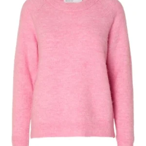 Lulu Ls Knit O-Neck – Moonlite Mauve Melange