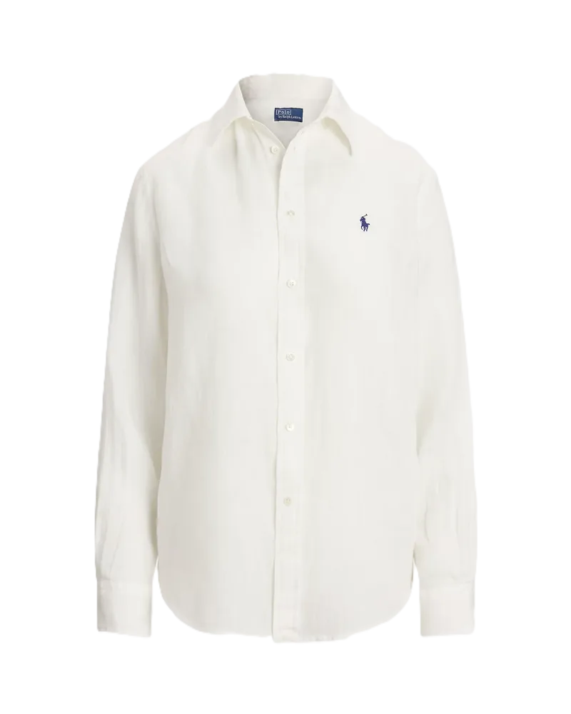 Classic Fit Linen Shirt - Classic Oxford White